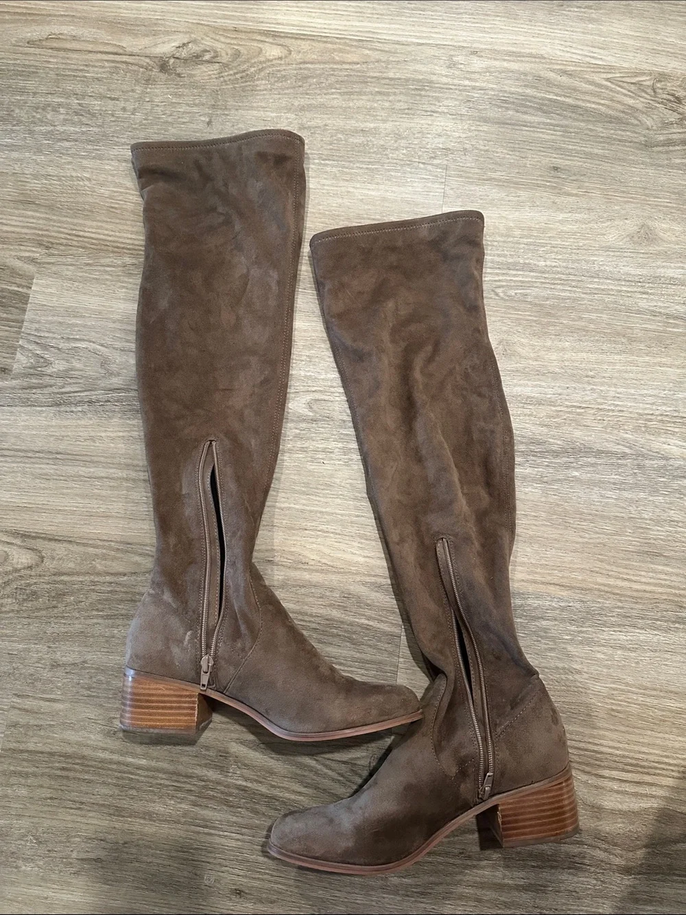 Steve Madden- Sadie Women's Over-the-Knee Suede Boots in Brown